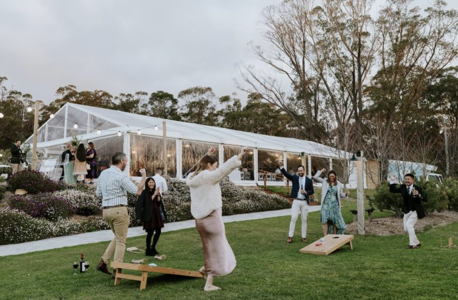 Marquee wedding vibe